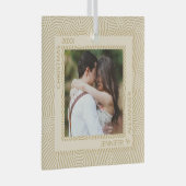 Foto van Gold en Ivory Glas Ornament (Voorkant Rechts)