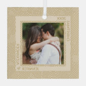 Foto van Gold en Ivory Glas Ornament (Achterkant)