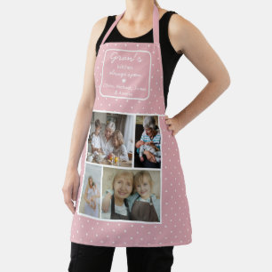 Foto van Gran's Kitchen Always Open Roze Met Stipp Schort
