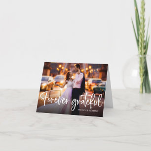 Foto van Grateful Cute Wedding Bedankkaart