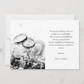 Foto van Grateful Elegant Weddenschap Bedankt Kaart (Achterkant)