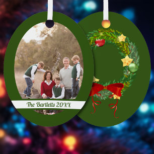 Foto van Green Lijst Family Metalen Ornament