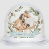 Foto van Greenery & Pine Cone Wreath Sneeuwbol (Voorkant)