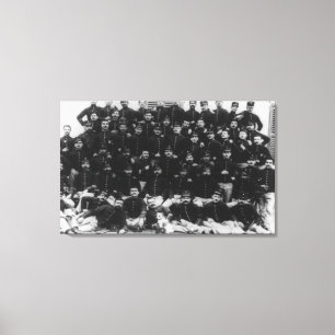 Foto van Griekse infanterieursGriekenland Canvas Afdruk