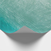 Foto van groene doek sluiten cadeaupapier (Hoek)