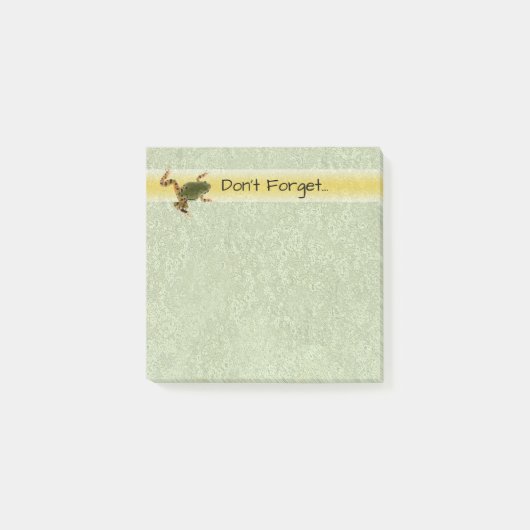 Foto van groene kikker post-it® notes (Voorkant)