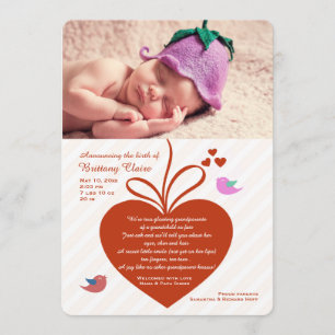 Foto van grootouders - Aankondiging van geboorte