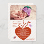 Foto van grootouders - Aankondiging van geboorte (Voorkant / Achterkant)