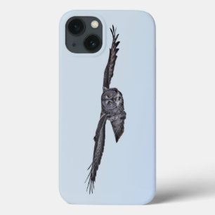 Foto van Grote Grijze Owl Wilde Levensdieren iPhone 13 Hoesje