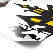 Foto van Halloween Haunted House Afdruk (Hoek)