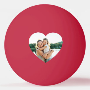 Foto van hart Beste moeder ooit Rood Pingpongballen