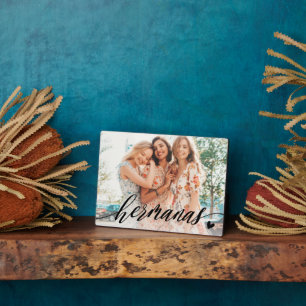 Foto van Hermanas Script Spanish Sisters Fotoplaat