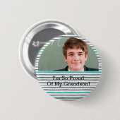 Foto van het Afstuderen van het grootouderblad Ronde Button 5,7 Cm (Voorkant /achterkant)