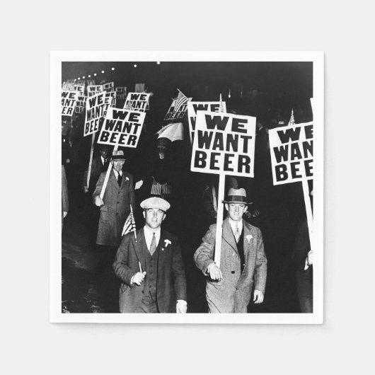 Foto van het Beer Protest van 1950  Servet (Voorkant)