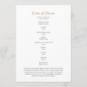 Foto van het begrafenisherdenkingsprogramma programma (Achterkant)