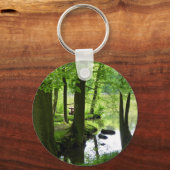 Foto van het bos en de Creek Sleutelhanger (Voorkant)