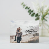 foto van het bos , met uitzondering van de datum aankondigingskaart (Staand voorkant)