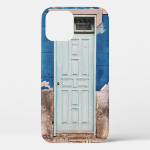 FOTO VAN HET BOUWEN MET WIT HOUDEN DEUR iPhone 12 HOESJE