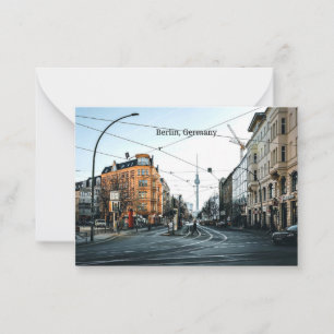 Foto van het centrum van Berlijn, Duitsland Notitiekaartje