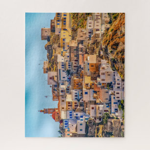 Foto van het dorp Griekenland Karpathos Island Legpuzzel