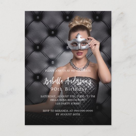 Foto van het feest briefkaart (Voorkant)