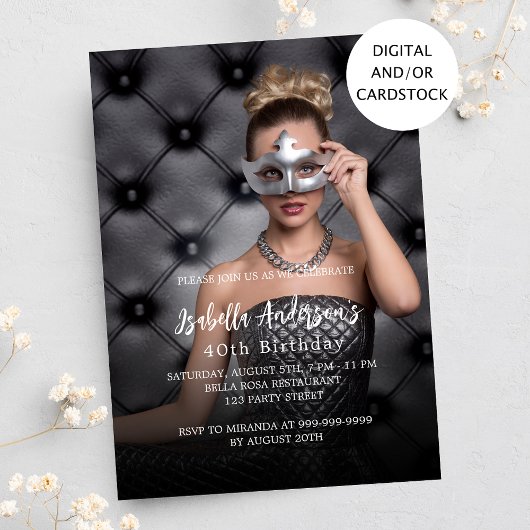 Foto van het feest kaart