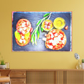 Foto van het Grieks en mediterraan dieet. Bestel n Canvas Afdruk (Insitu (Woonkamer))