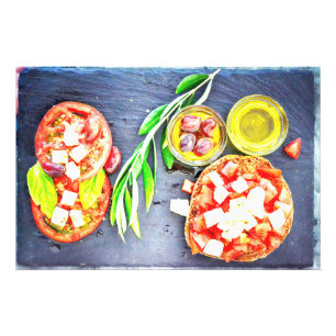 Foto van het Grieks en mediterraan dieet. Bestel n Foto Afdruk