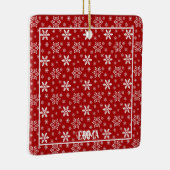 Foto van het kind - Gnome Santa, Tree and Moose Keramisch Ornament (Rechts)