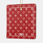 Foto van het kind - Gnome Santa, Tree and Moose Keramisch Ornament (Links)