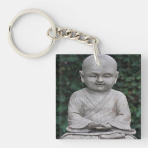 Foto van het Meditatie-boeddah-beeld Sleutelhanger