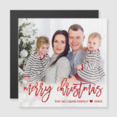 Foto van het moderne Rode Kerst van het Klitter Ma (Voorkant / Achterkant)