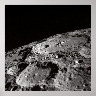 FOTO VAN HET MOON-OPPERVLAK POSTER