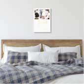 Foto van het Oosters Elegant Golden Script Weduwsc Canvas Afdruk (Insitu (Slaapkamer))