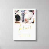 Foto van het Oosters Elegant Golden Script Weduwsc Canvas Afdruk (Voorkant)