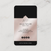 Foto van het professionele moderne Real Estate Mon Visitekaartje (Achterkant)