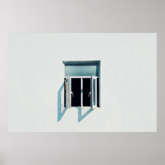 FOTO VAN HET VENSTER WITTE GLASPANEL POSTER