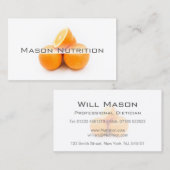 Foto van het Visitekaartje Sinaasappels (Voorkant / Achterkant)