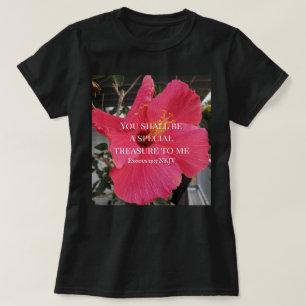 Foto van Hibiscus Special Treasure Bible Verse T-shirt
