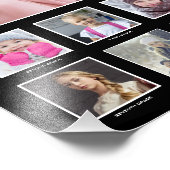 Foto van High School K-12 Collage Black en Silver Afdruk (Hoek)