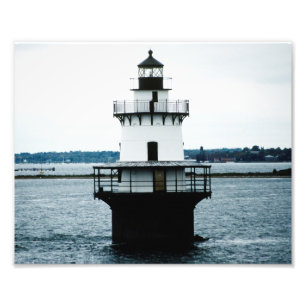 Foto van Hog Island Shoal Lighthouse Foto Afdruk