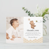 Foto van Honey Beer First Bee Day Hartelijk dank Kaart (Staand voorkant)