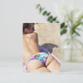 Foto van Hot Summer Bikini Beach Briefkaart (Staand voorkant)