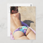 Foto van Hot Summer Bikini Beach Briefkaart (Voorkant / Achterkant)