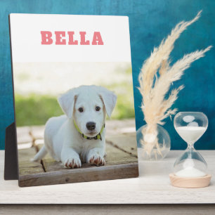 Foto van huisdierhond Aangepaste naam Aandenken Fotoplaat