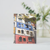 Foto van Hundertwasserhaus Wenen Briefkaart (Staand voorkant)