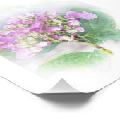 Foto van Hydrangea Vignette Foto Afdruk (Hoek)