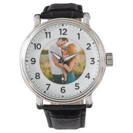 Foto van Inlay Personalized Leather Watch Horloge