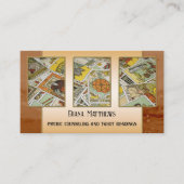 Foto van intuïtieve eiserige Tarot Reader Visitekaartje (Voorkant)