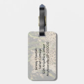 Foto van jachtluipaard bagagelabel (Achterkant verticaal)